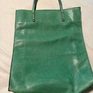 Escada green tote